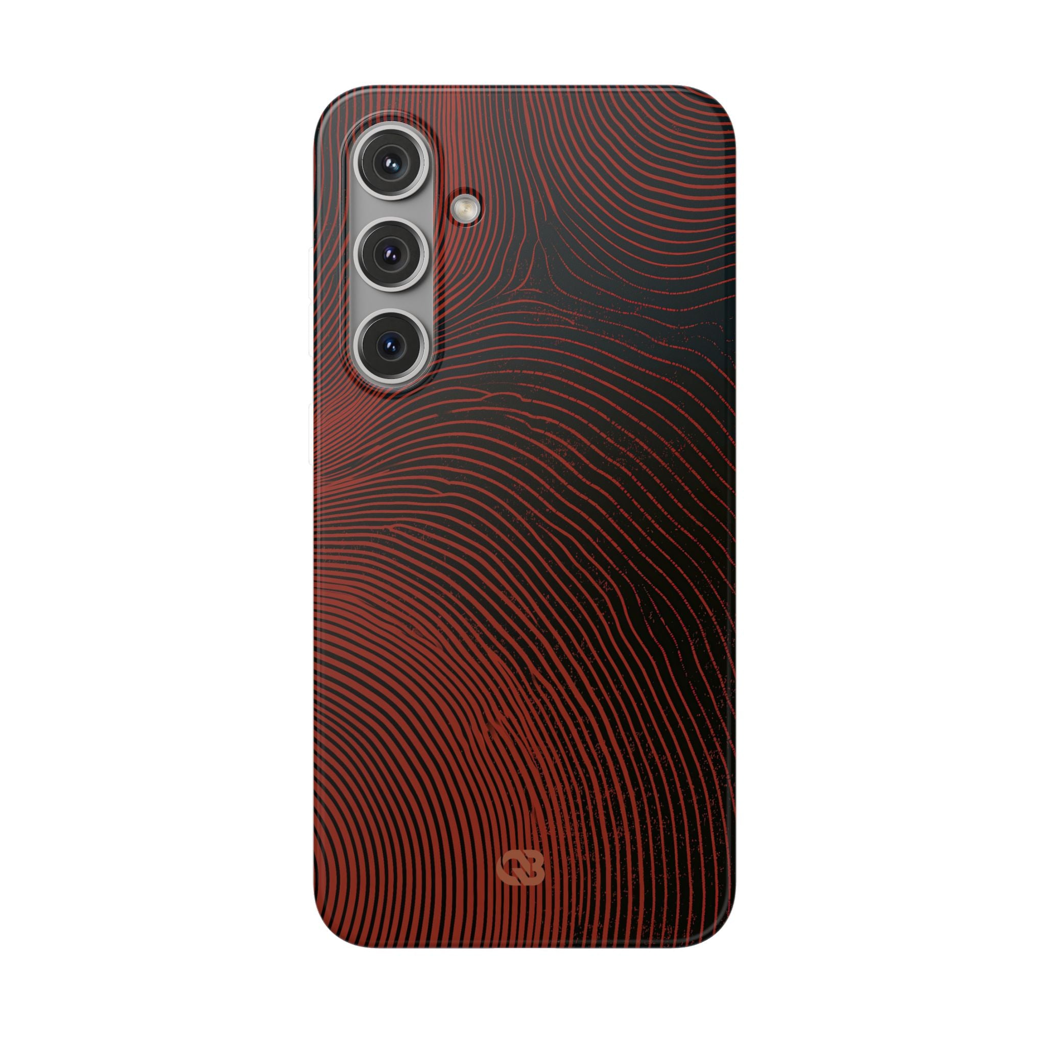 Red Lite Phone Case for Samsung - Terracotta Nerve Map