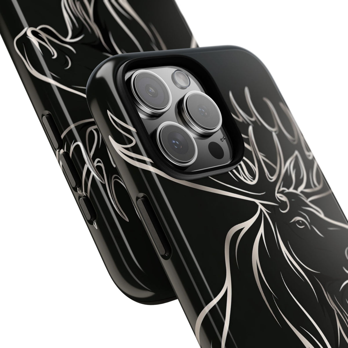 Nordic Moose Contour · Tough Phone Case for iPhone · Black