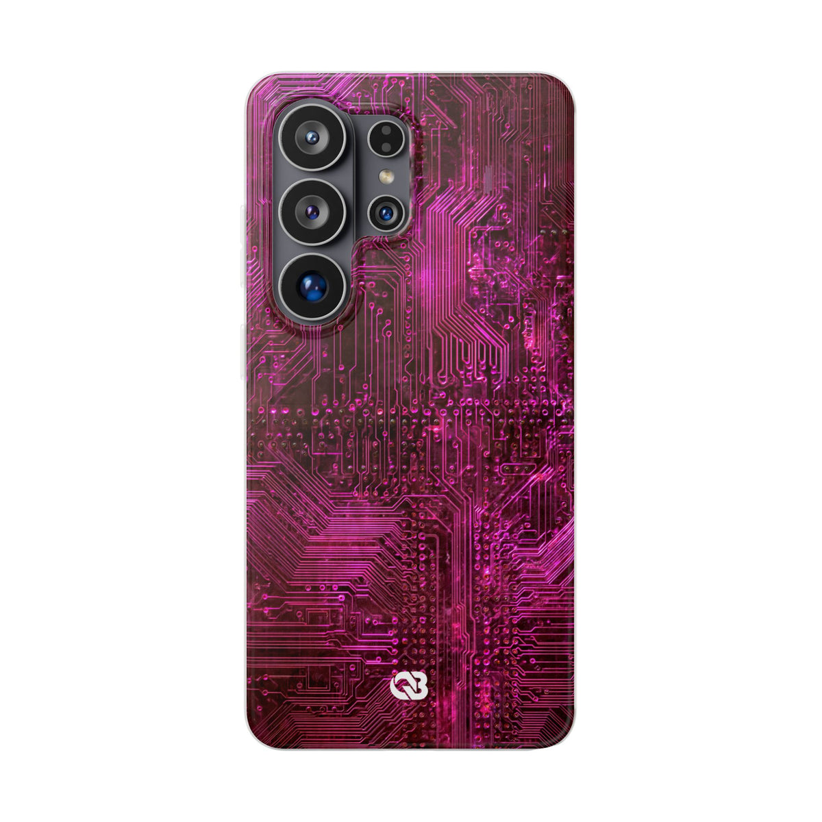 Magenta Circuit Trace · Lite Phone Case for Samsung · Pink
