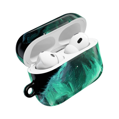 Nordic Aurora Fox · Hard Case for AirPods & AirPods Pro · Teal