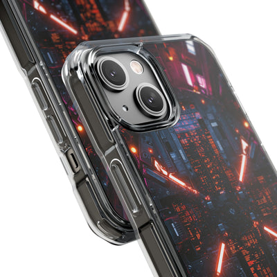 Cybernetic Reactor Core · Clear Impact Magnetic Phone Case for iPhone · Black