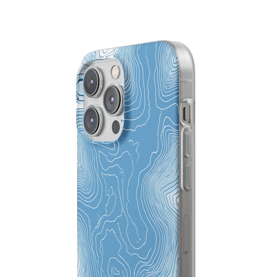Blue Lite Phone Case for iPhone - Glacial Ridge Topo
