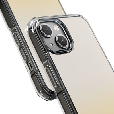 Solar Cream Ombre · Clear Impact Magnetic Phone Case for iPhone · Yellow