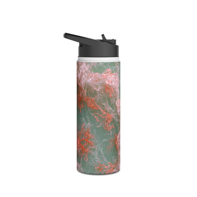 Coral Pixel Matrix · Insulated Water Bottle · Green
