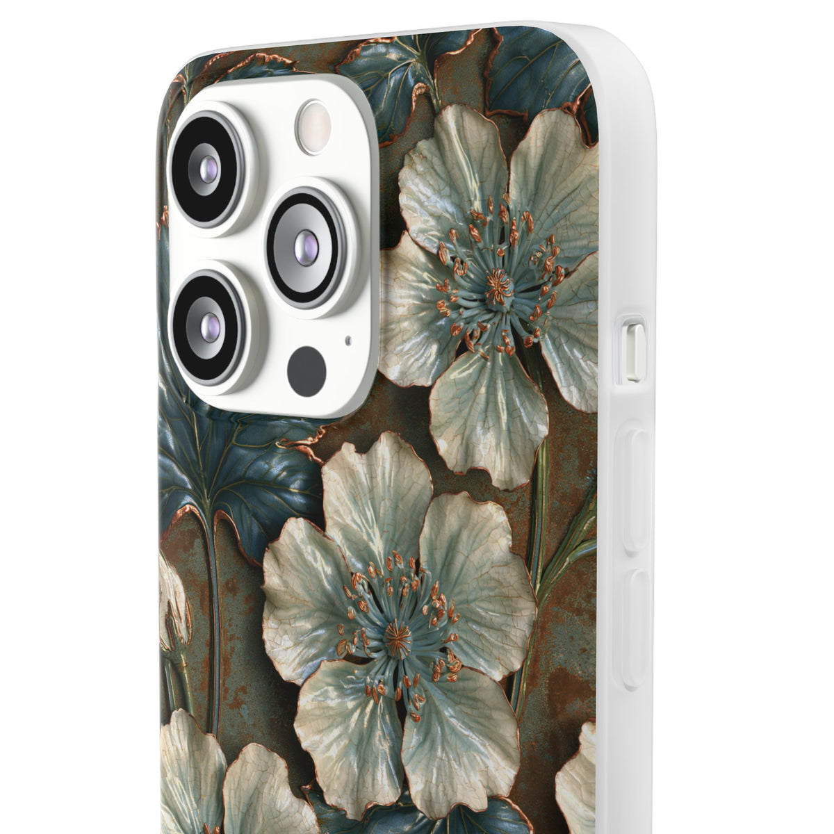 Gilded Blossom Reverie · Lite Phone Case for iPhone ·  Teal