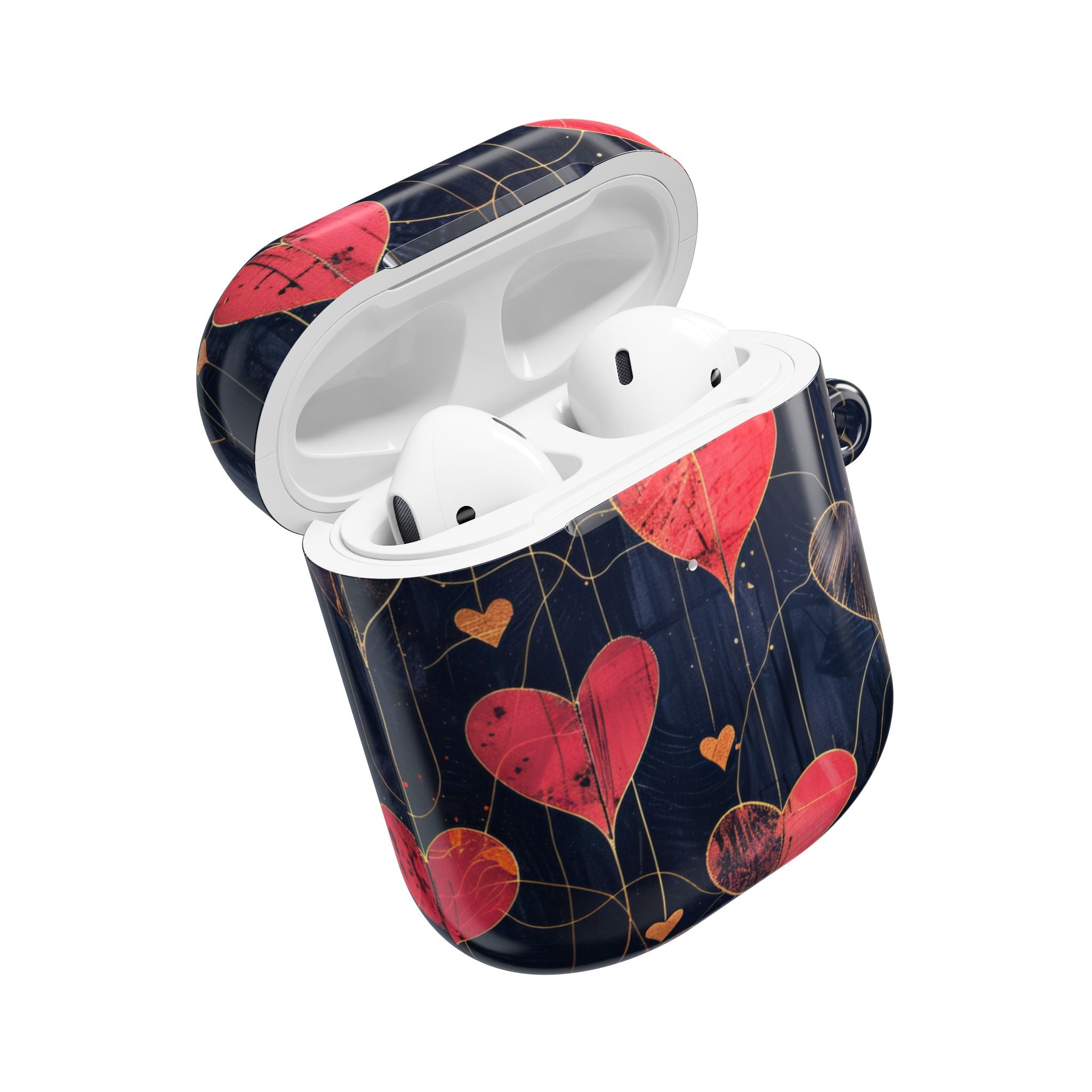 Textured Heart Grid - AirPods Case