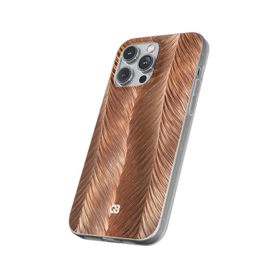 Rose Gold Weave · Lite Phone Case for iPhone ·  Brown