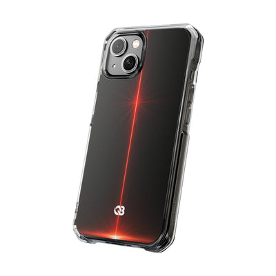 Red Impact MagSafe Phone Case for iPhone - Crimson Flare Vector