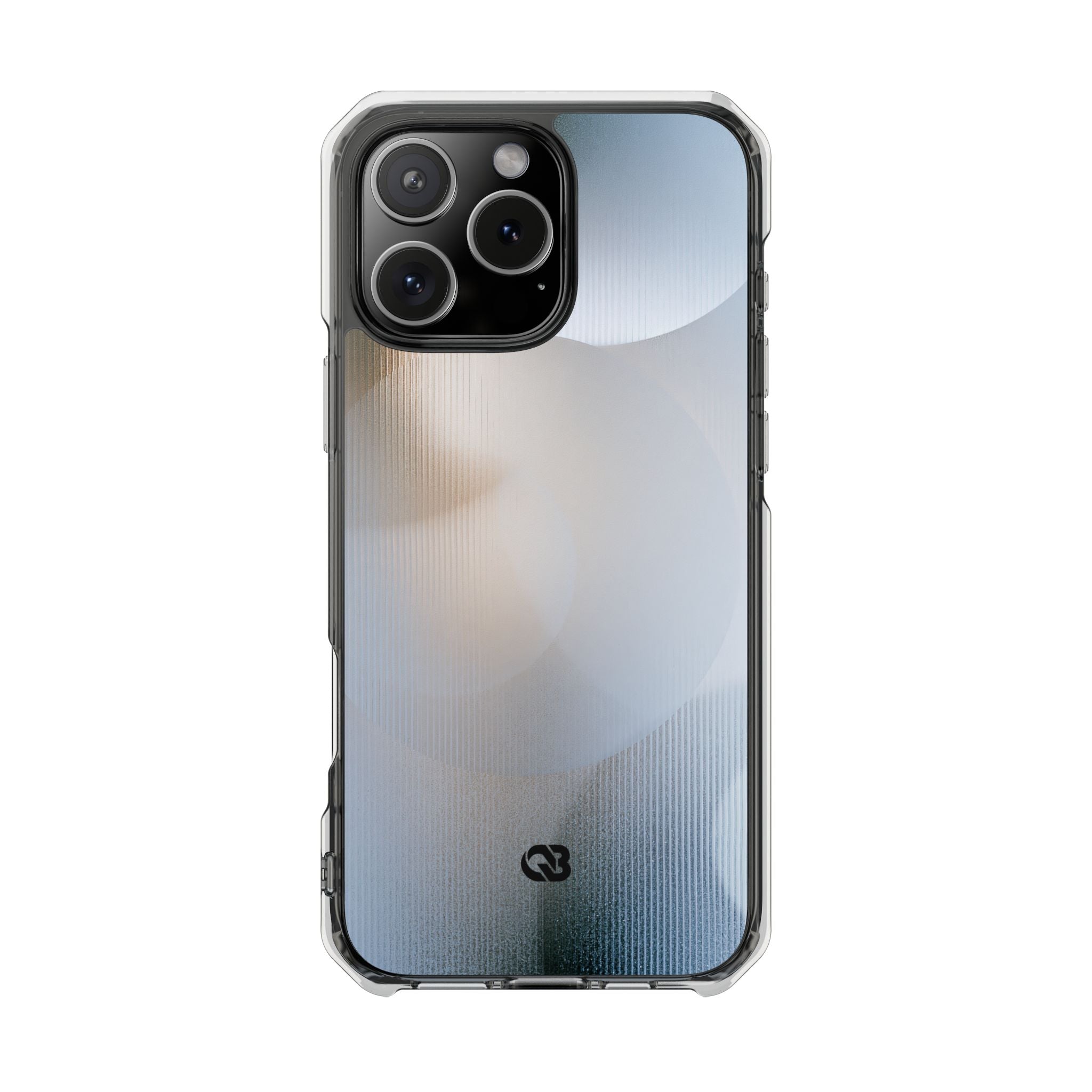 White Impact MagSafe Phone Case for iPhone - Frosted Ribbed Sphere