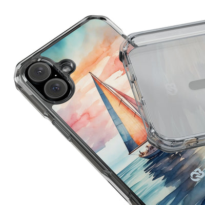 Crimson Horizon Sail · Impact Phone Case for iPhone · Magsafe