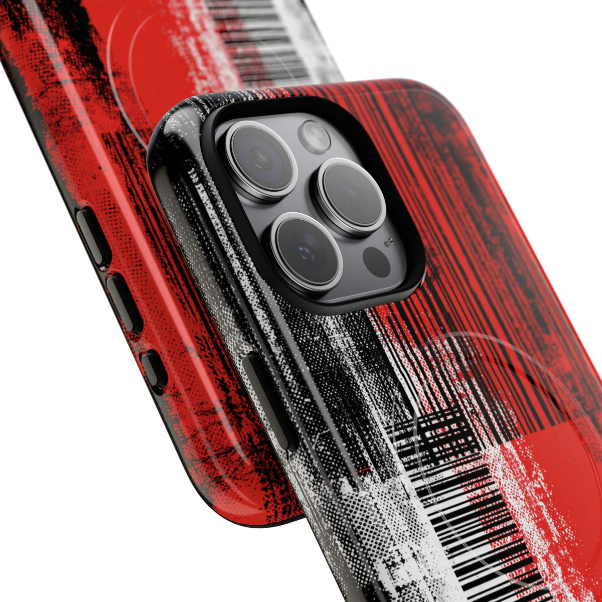 Distorted Barcode · Tough 2.0 Magnetic Phone Case for iPhone · Black