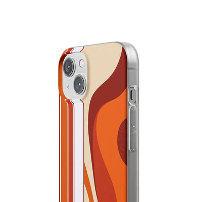 Orange Lite Phone Case for iPhone - Terracotta Metro Line