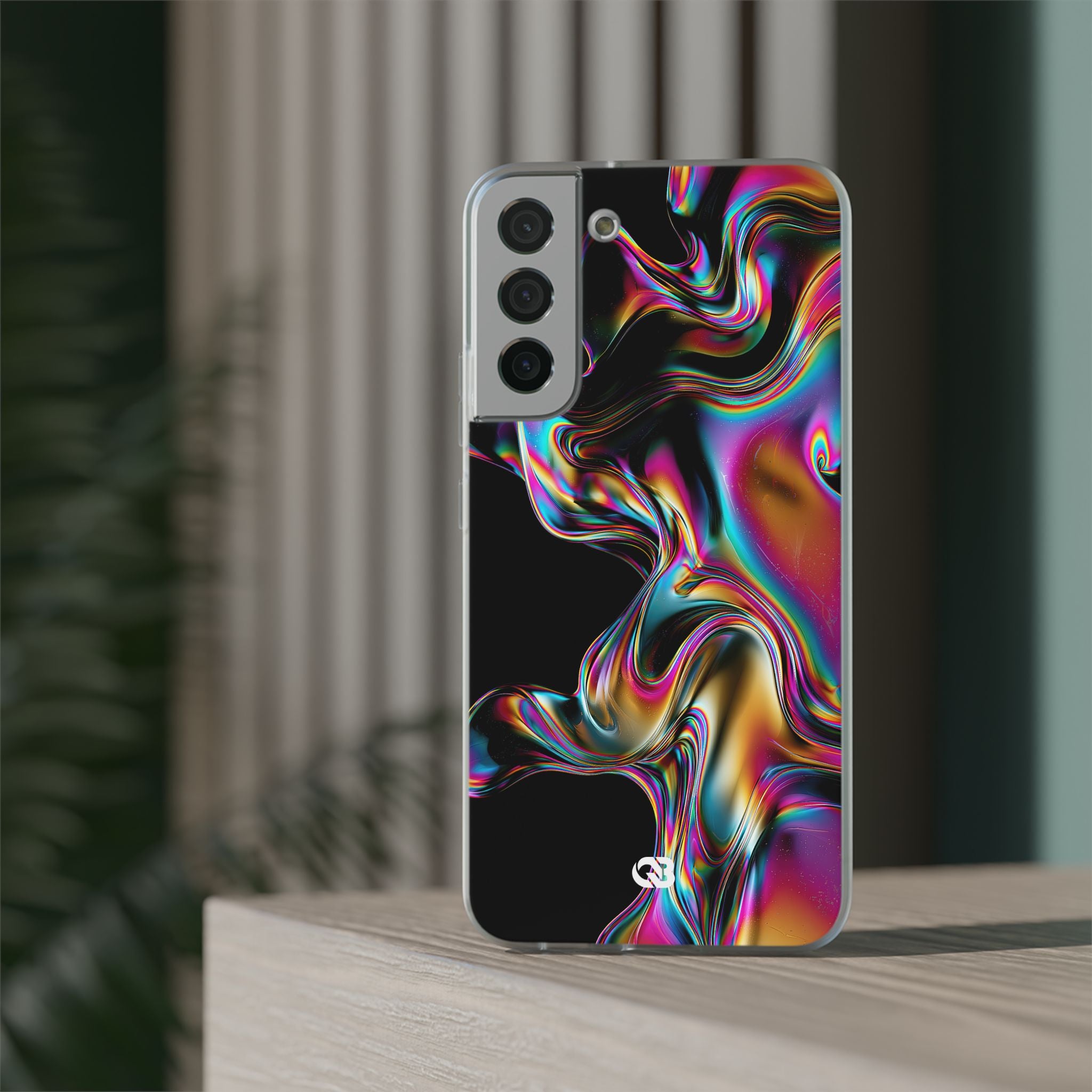 Purple Lite Phone Case for Samsung - Liquid Neon Chrome