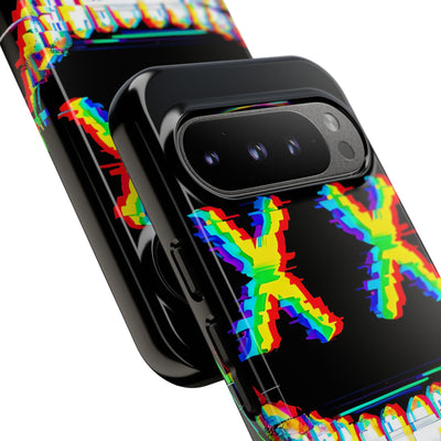 Glitch Grin Distortion · Tough Phone Case for Google Pixel