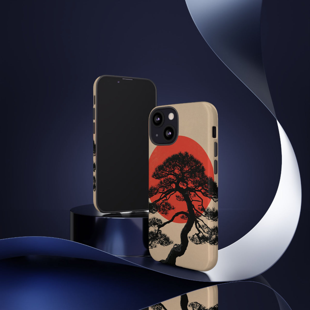 Crimson Pine Solitude · Tough Phone Case for iPhone · Beige