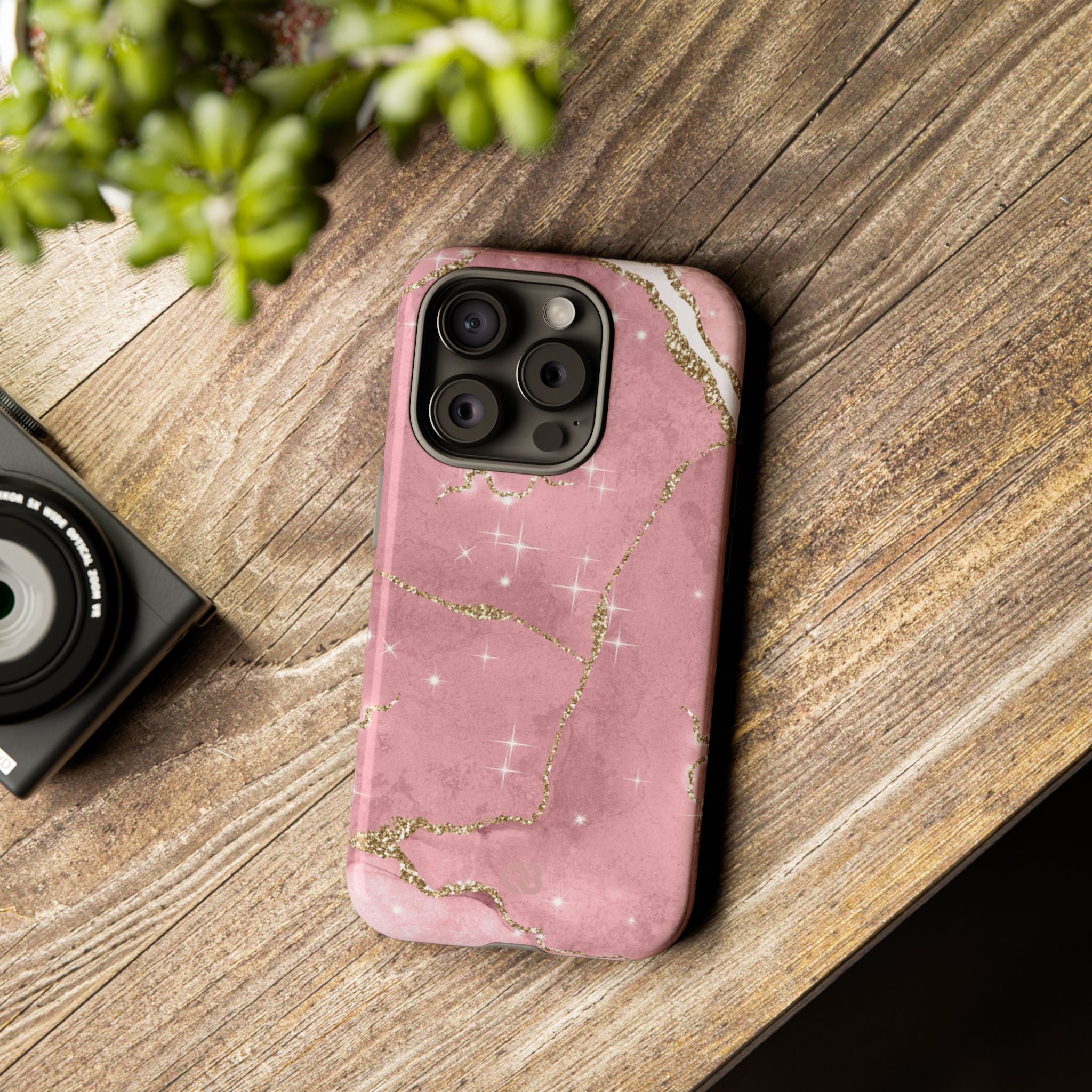 Rose Sparkle Marble · Tough Phone Case for iPhone