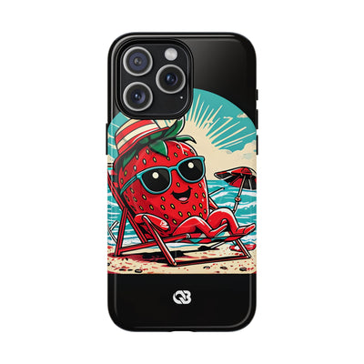 Retro Coastal Berry · Tough+ Coque de téléphone pour iPhone · MagSafe