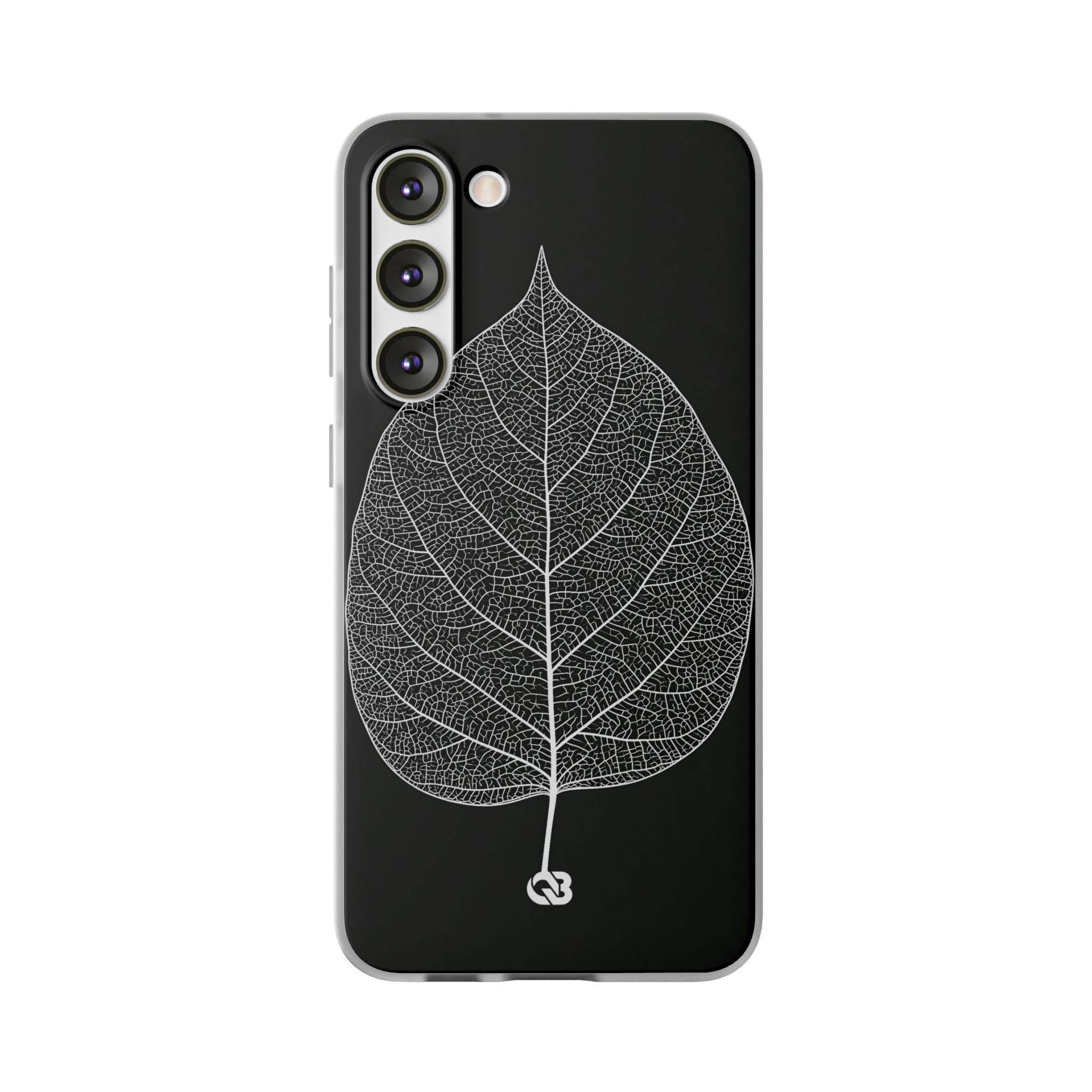Black Lite Phone Case for Samsung - Bleached Leaf Lattice