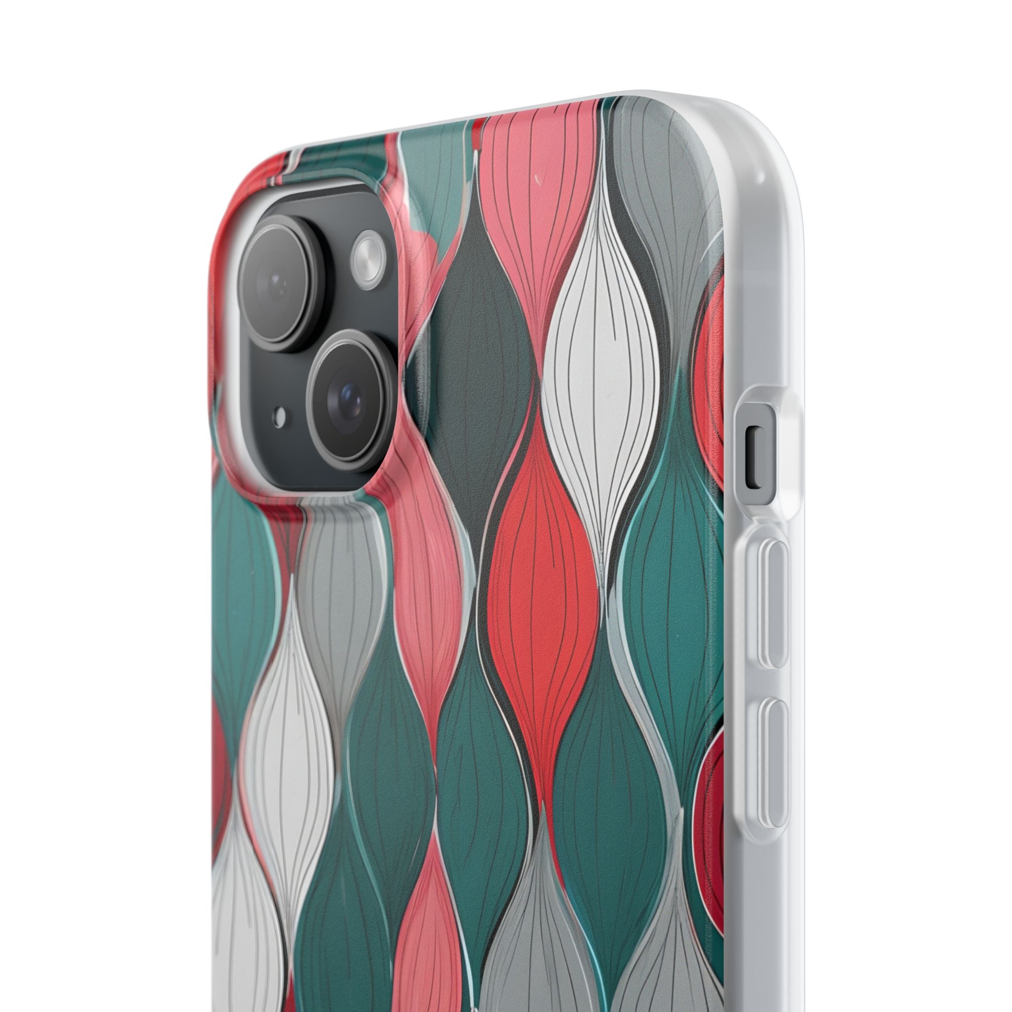 Slate Rose Ripple · Soft Phone Case for iPhone
