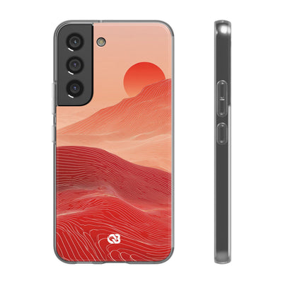 Red Lite Phone Case for Samsung - Crimson Ridge Lines