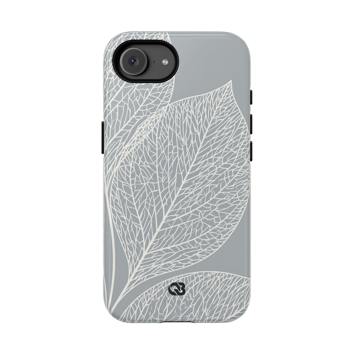 Minimal Leaf Skeleton · Tough Phone Case for iPhone · Grey