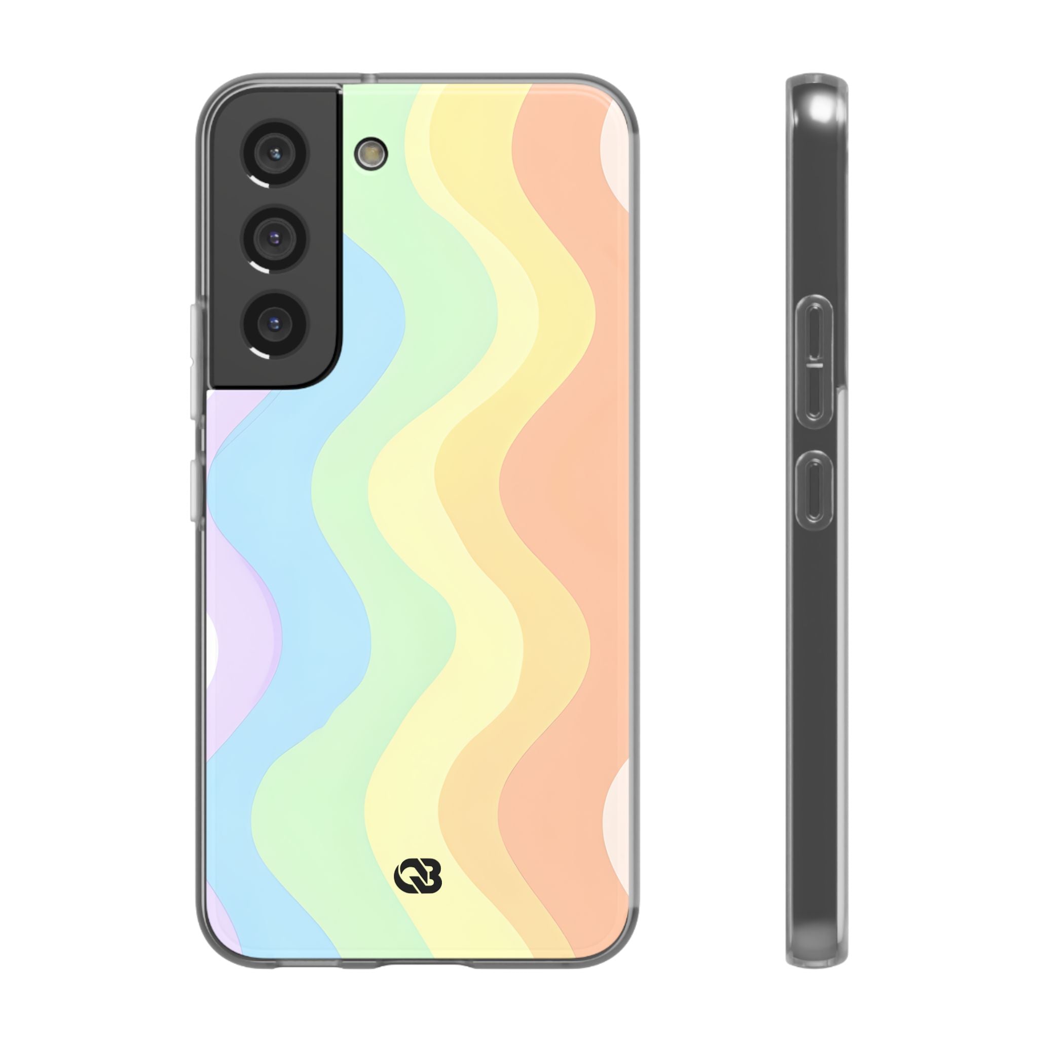 Pastel Ripple Flow · Soft Custodia per Samsung