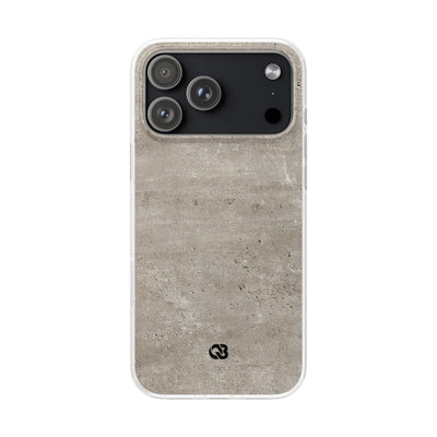 Grey Lite Phone Case for iPhone - Brutalist Stone Grit