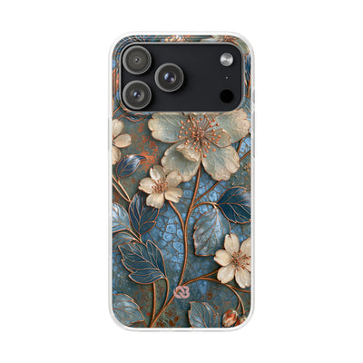 Gilded Blossom Reverie · Lite Phone Case for iPhone ·  Teal
