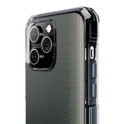 Grey Impact MagSafe Phone Case for iPhone - Charcoal Tech Grid