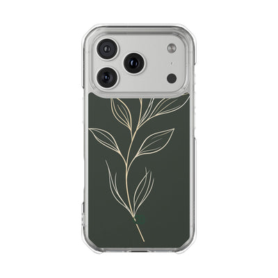 Green Impact MagSafe Phone Case for iPhone - Deep Moss Willow