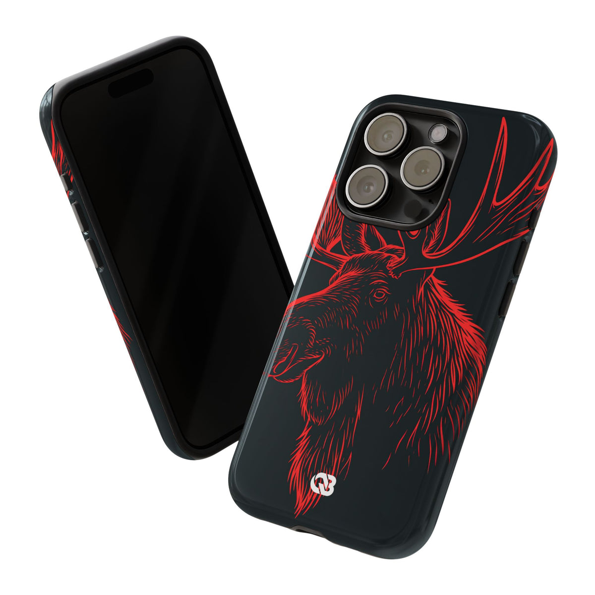Nordic Elk · Tough Phone Case for iPhone · Black