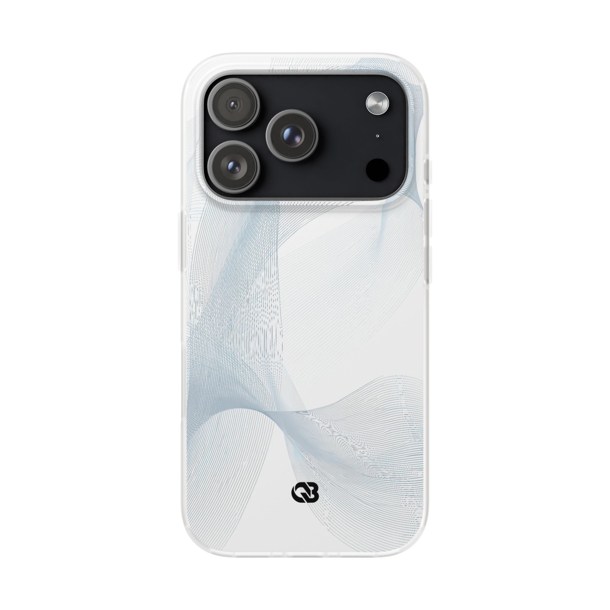 White Lite Phone Case for iPhone - Arctic Line Current