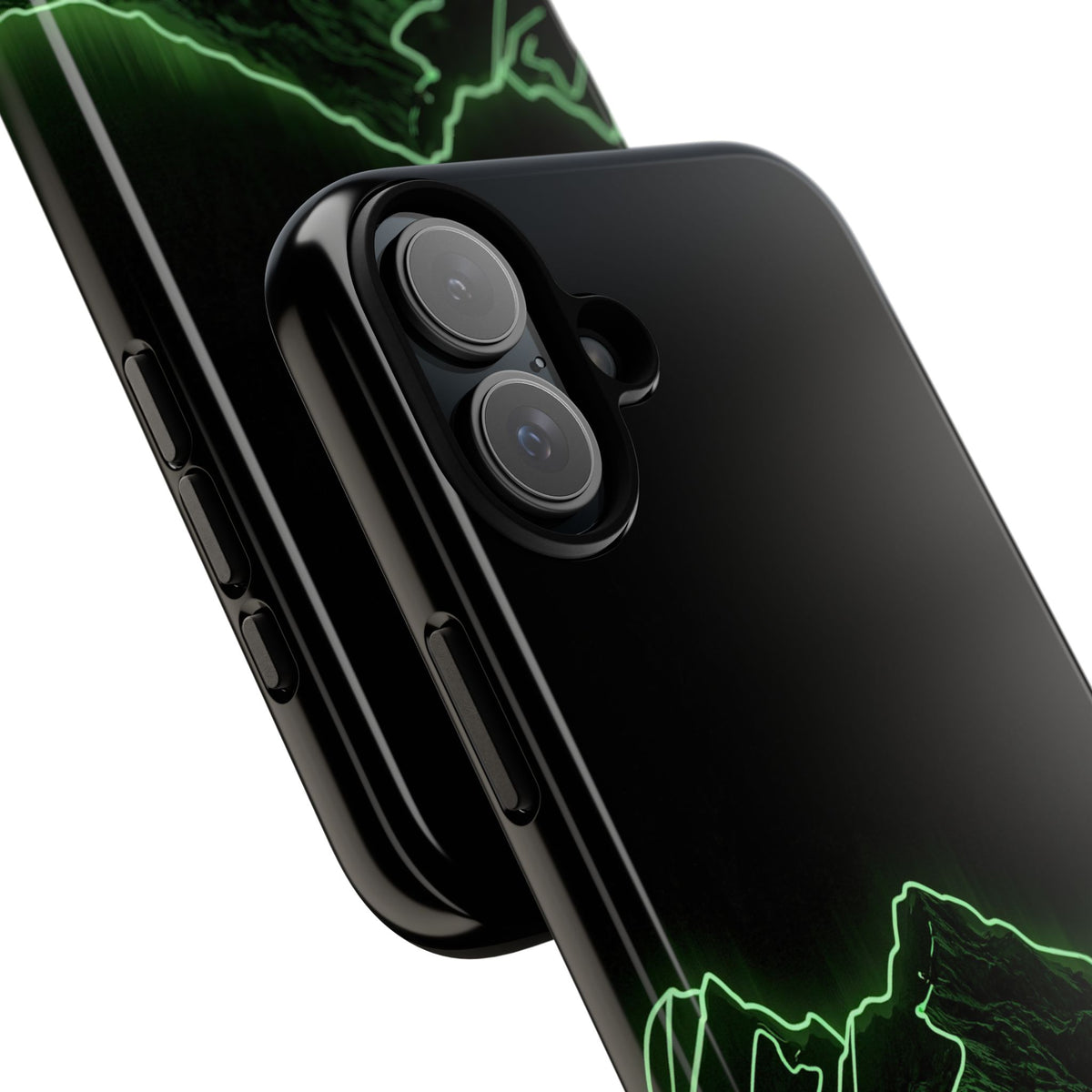 Nordic Mountain Contour · Tough Phone Case for iPhone · Black