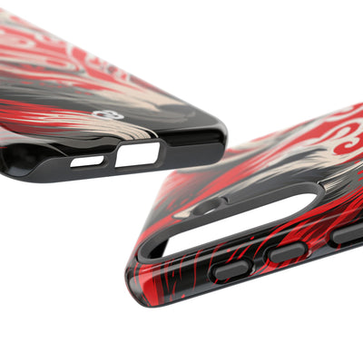 Crimson Kitsune Spirit · Tough Phone Case for Samsung · Red