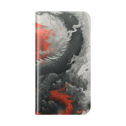 Twin Dragons Dance - iPhone 15 Pro Max Case - Wallet