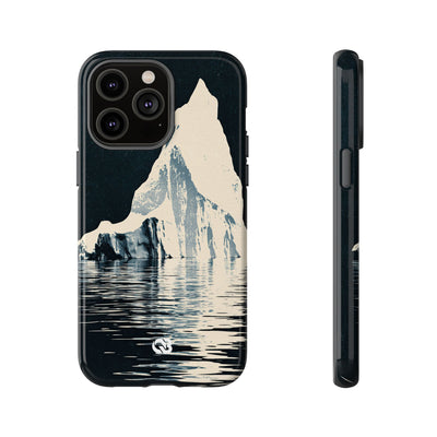 Blue Tough Phone Case for iPhone - Frozen Navy Monolith