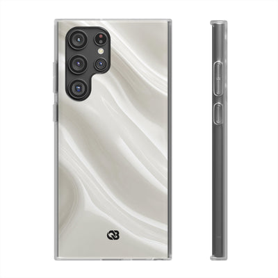 White Lite Phone Case for Samsung - Polished Ivory Wave