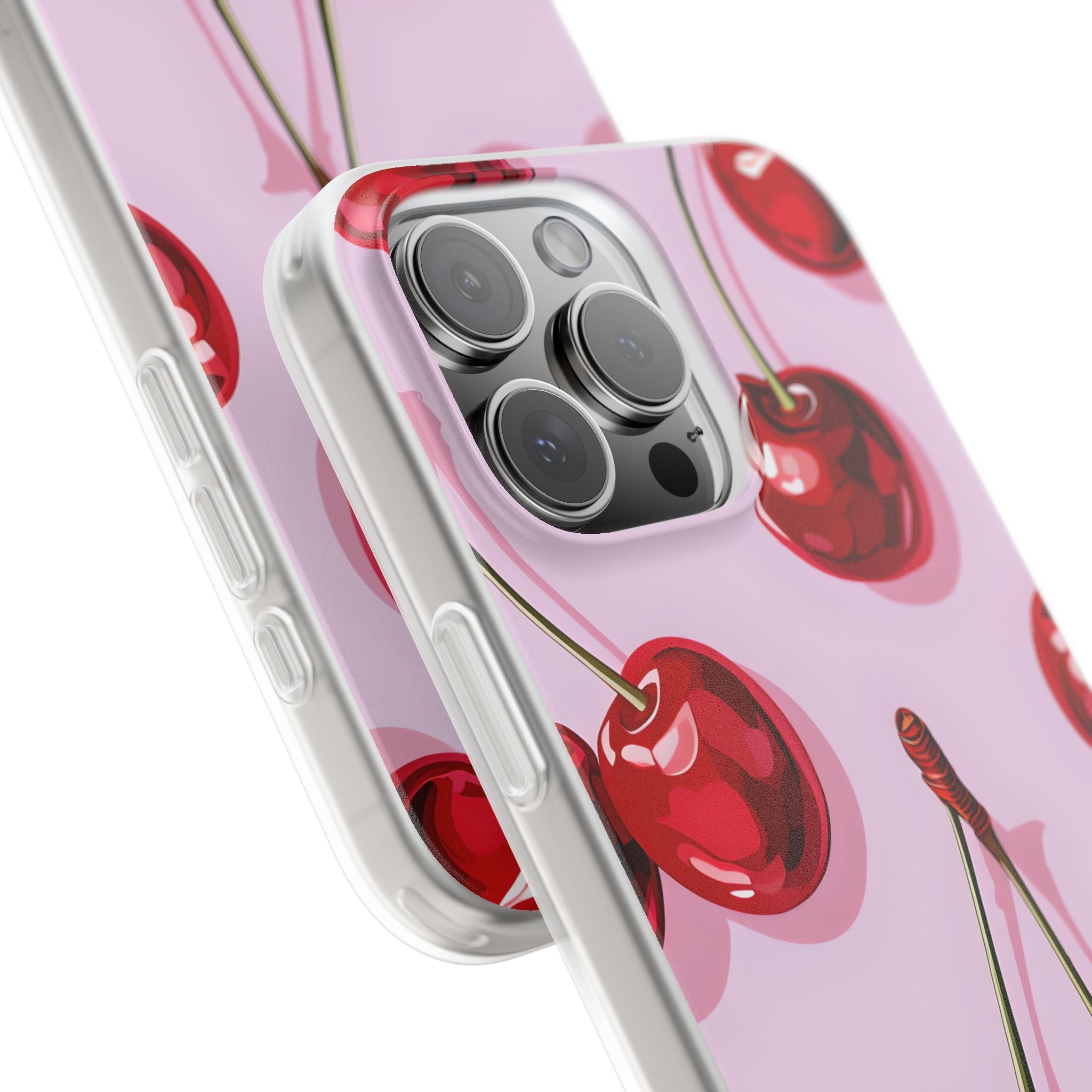 Glossy Cherry Burst iPhone 16 Pro Max Case - Soft - CASE•BOB