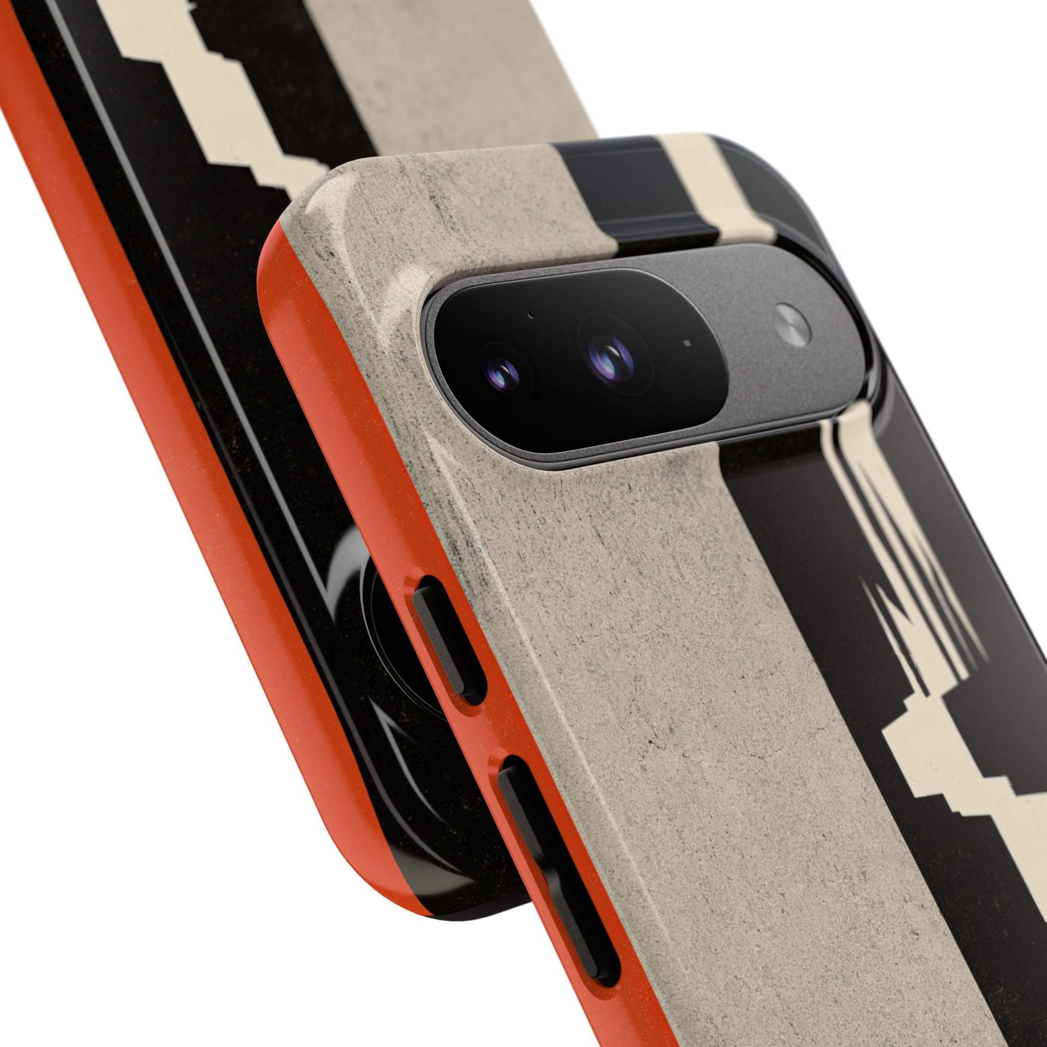 Orange Tough Phone Case for Google Pixel - Orange Monolith Rift