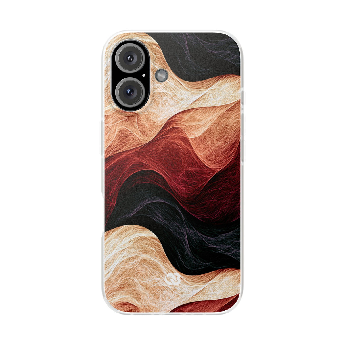 Ember Wave Dispersion · Lite Phone Case for iPhone ·  Red