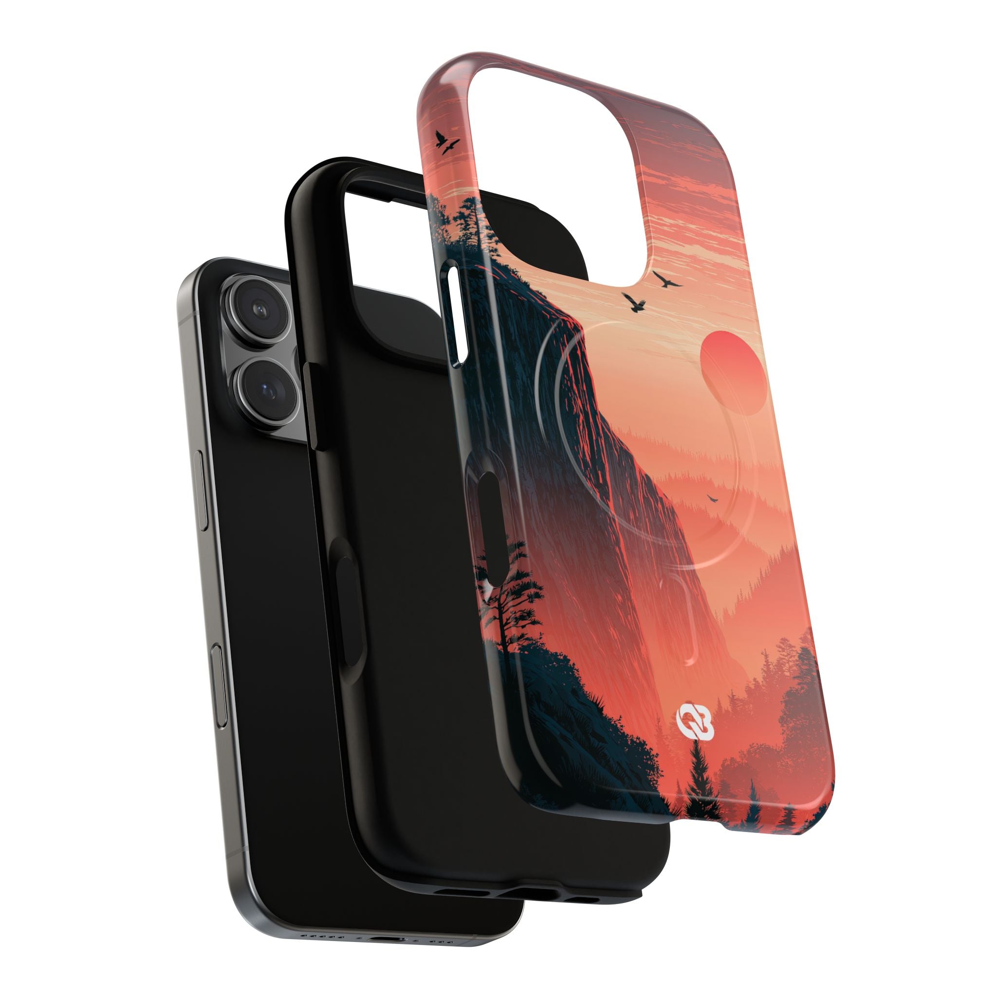 Orange Tough 2.0 Magsafe Phone Case for iPhone - Crimson Ridge Flight