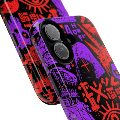 Underground Cyber Glyphs · Tough Phone Case for iPhone · Black