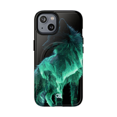 Nordic Aurora Fox · Tough 2.0 Magnetic Phone Case for iPhone · Teal