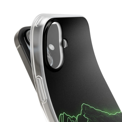 Nordic Mountain Contour · Lite Phone Case for iPhone ·  Black