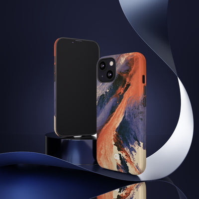 Solar Aura Drift · Tough Phone Case for iPhone · Orange