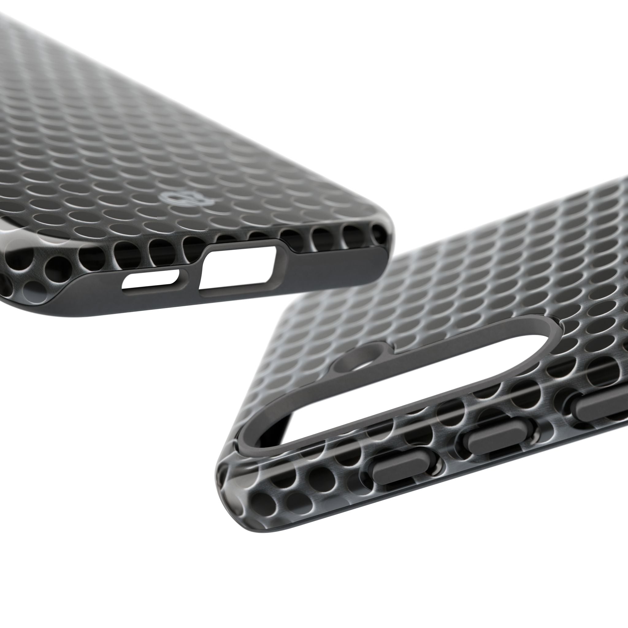 Silver Tough Phone Case for Samsung - Brutalist Steel Mesh