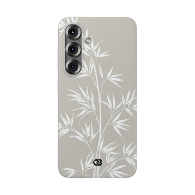 Beige Lite Phone Case for Samsung - Sandstone Bamboo Stalks