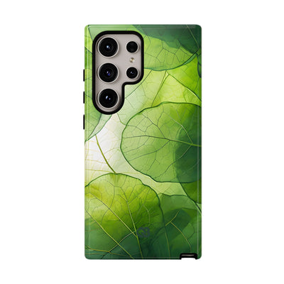 Emerald Leaf Veins · Tough Phone Case for Samsung