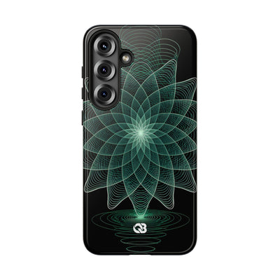 Harmonic Orbit Bloom · Tough Phone Case for Samsung · Green