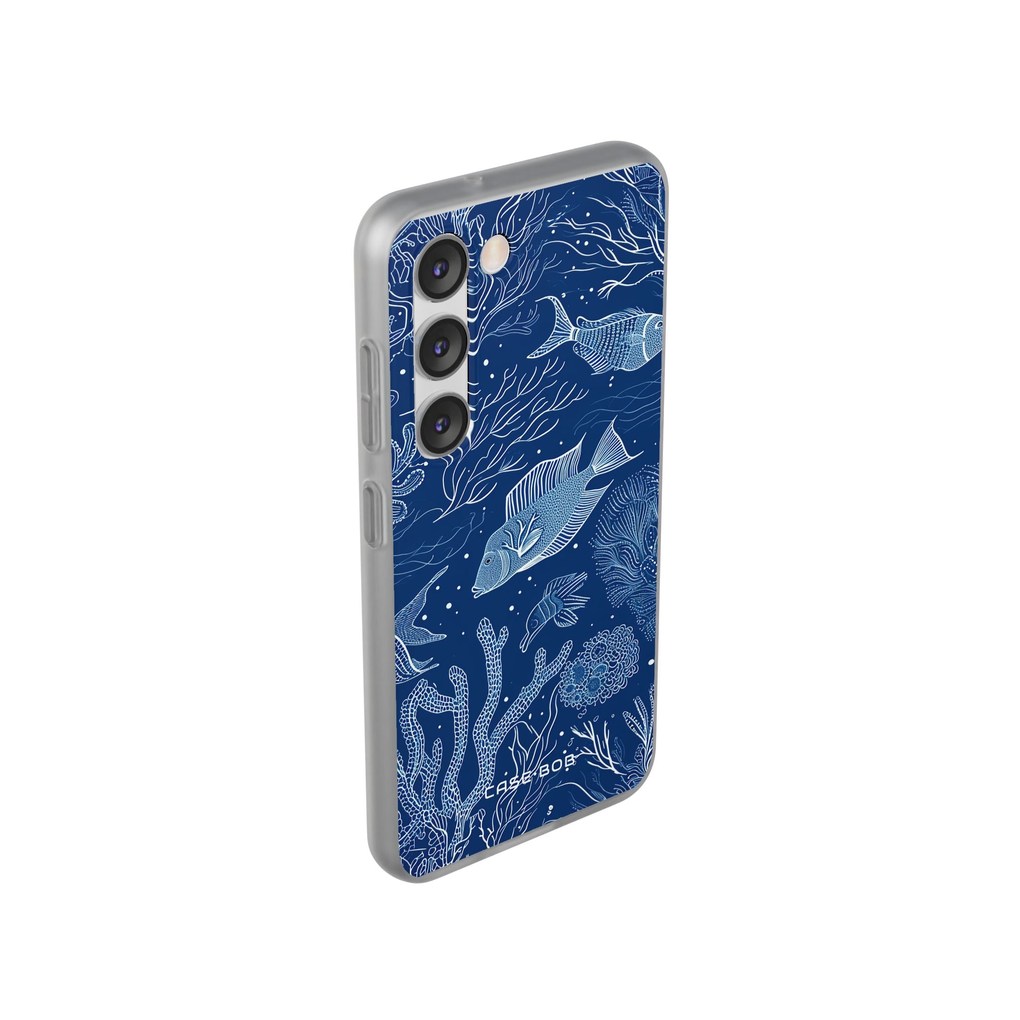 Navy Scale Reef Samsung S23 Case - Soft